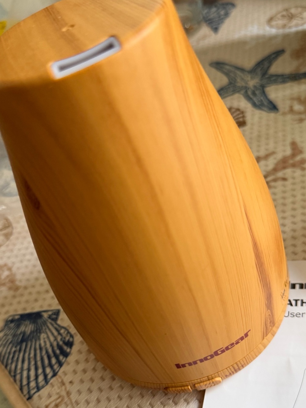 Wood Grain Essential Oil Diffuser - Amber Brown